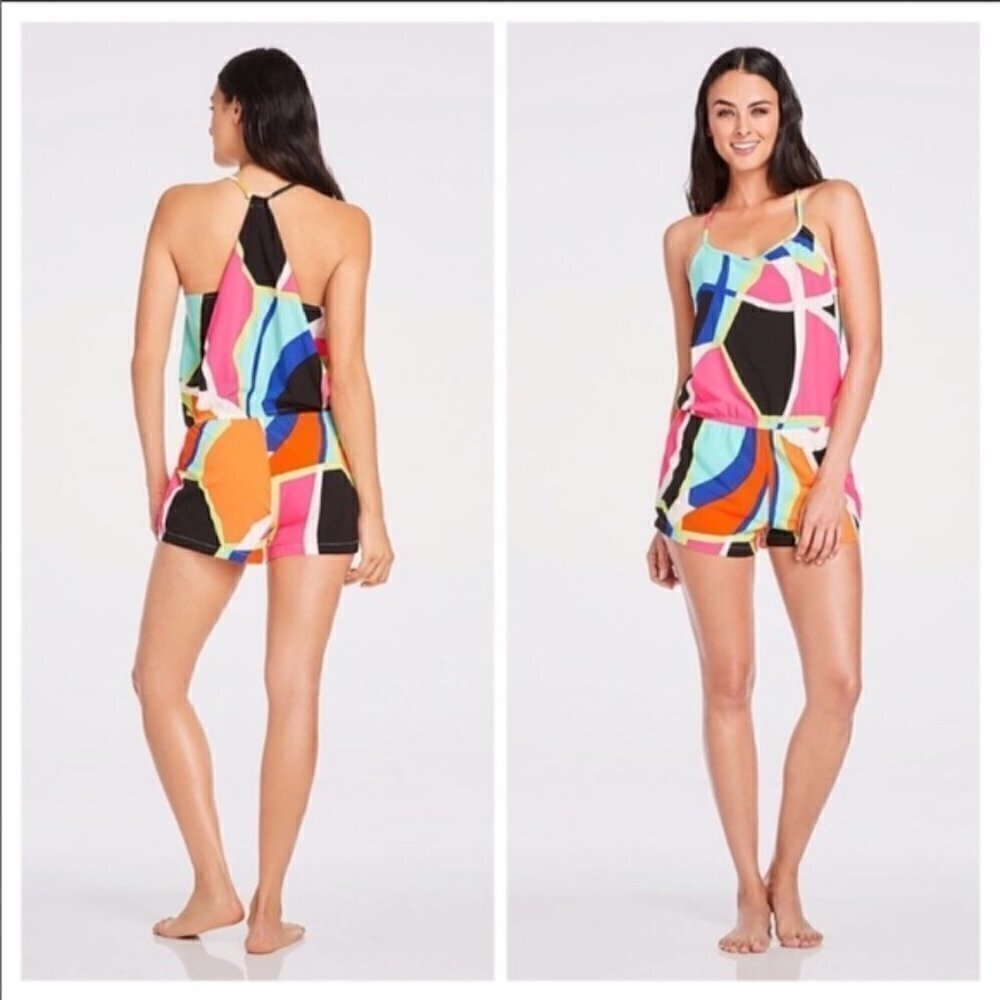 Fabletics Romper - Neema Style Bold Colors Halter - image 2
